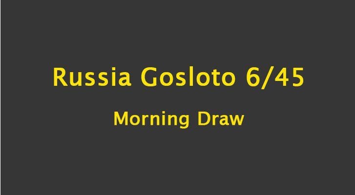 Russia Gosloto 6/45 Results 4 March 2026
