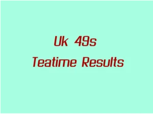 UK49s Teatime Results